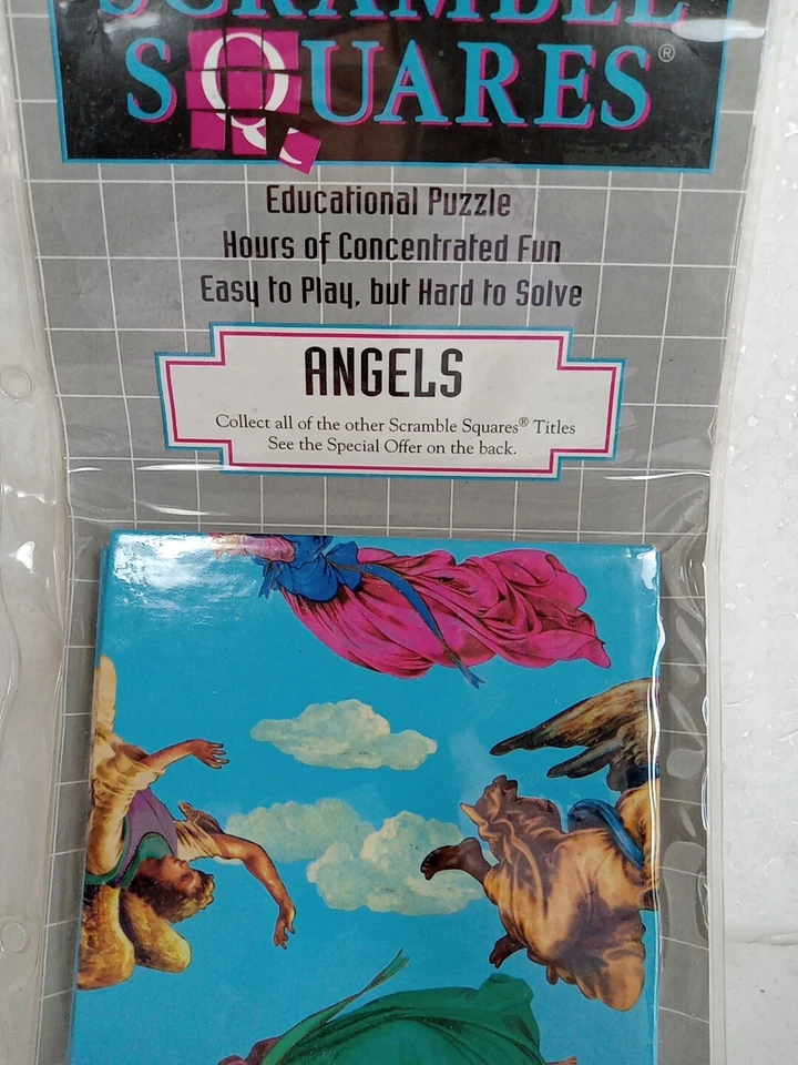 B Dazzle Angels Scramble Squares 9 Piece Puzzle Game Vintage 1994 - Image 2 of 4