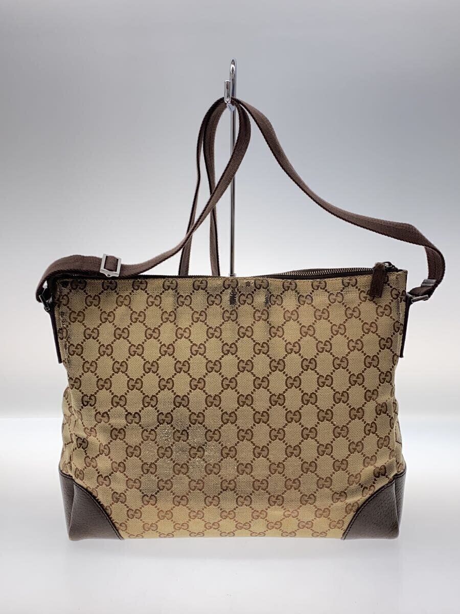 GUCCI shoulder bag GG plus PVC beige 110054 Used | eBay GUCCI shoulder bag GG plus PVC beige 110054 Used | eBay