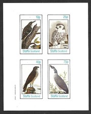 (BL) Staffa 1982 Birds Imperf s/s Unused