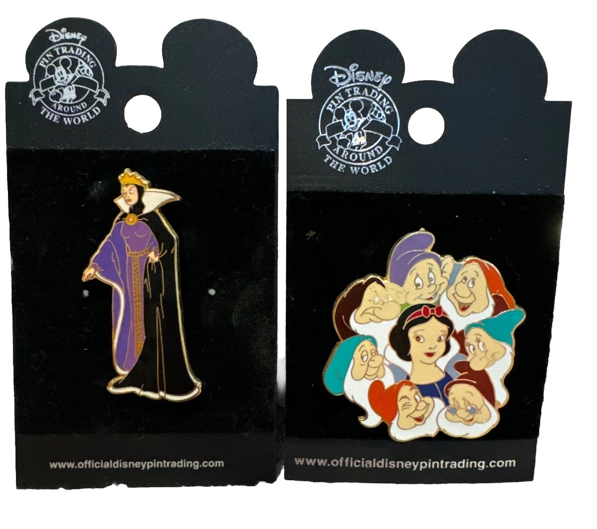 Walt Disney Park Pins Snow White Seven Dwarfs & The Evil Queen Trading 2000’s