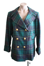 Pendleton Signature Plaid Blazer Jacket 100 WOOL Size 14 Petite