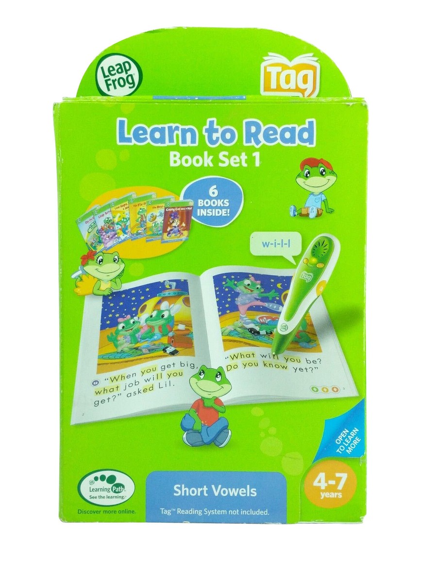 Leap Frog 絵本セット 6冊 Leap Frog Learn to Read 6 Books Set 1 Short Vowels Tag Learning