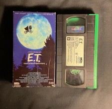 E.T. The Extra-Terrestrial VHS- Green Tape w Universal Hologram 1988 1st Release