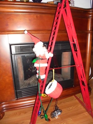 Mr. Christmas Super Climbing Santa Pre owned | eBay