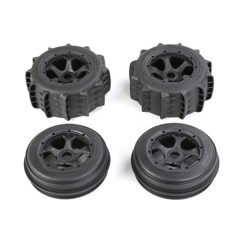 RC 1/5 Zweite Generation 4pcs Wüsten-Sand Offroad-Reifen für HPI Rovan Baja 5B - Bild 2 von 4