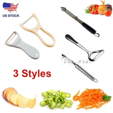 Vegetable & Fruit Peeler Set- Stainless Steel Potato Peeler Non-Slip Handle Tool