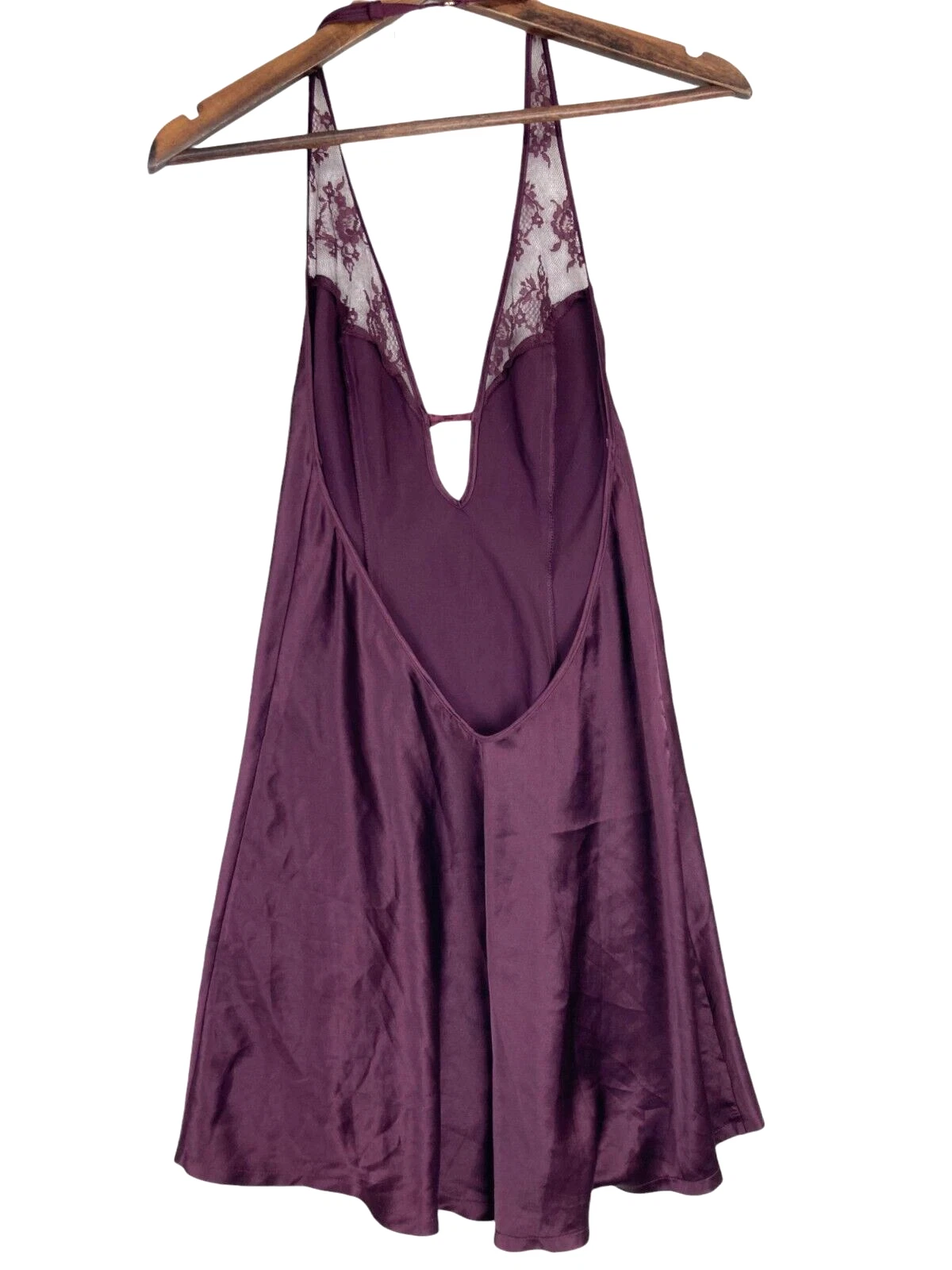 UNDERCOVER Abito da notte Victoria’s Secret Coquette taglia XS viola pizzo raso reggicalze