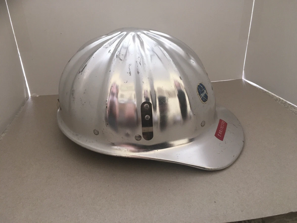 Vintage US Government Super Lite Safety Hard Hat Helmet Silver