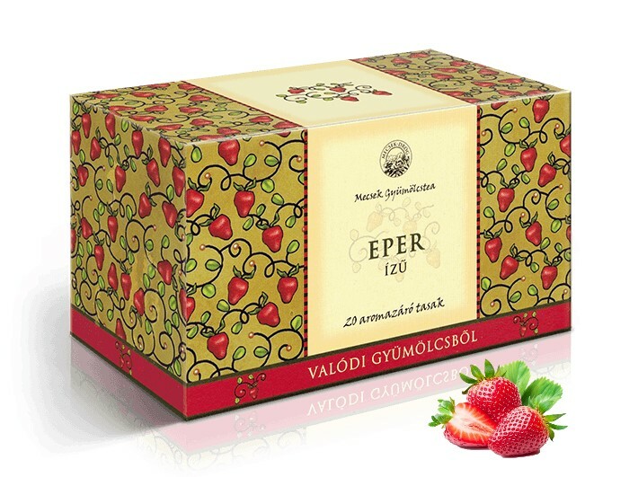 Strawberry Flavour Premium Real Fruit Tea with Natural Herbals - 20 Teabags