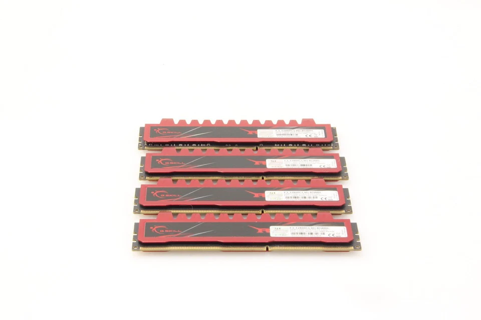 G.Skill Ripjaws F3-12800CL9D-8GBRL 16GB (4x4GB) DDR3-1600 Desktop RAM. SKU221621 - Image 2 of 4