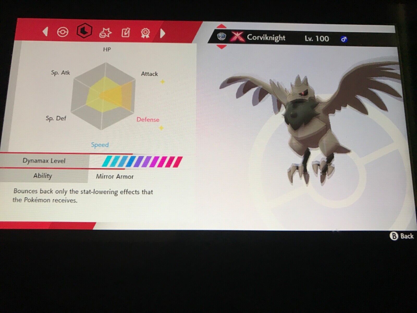 Pokemon Sword and Shield✨ULTRA SHINY CORVIKNIGHT✨6IV GIGANTAMAX EVs Battle  Ready