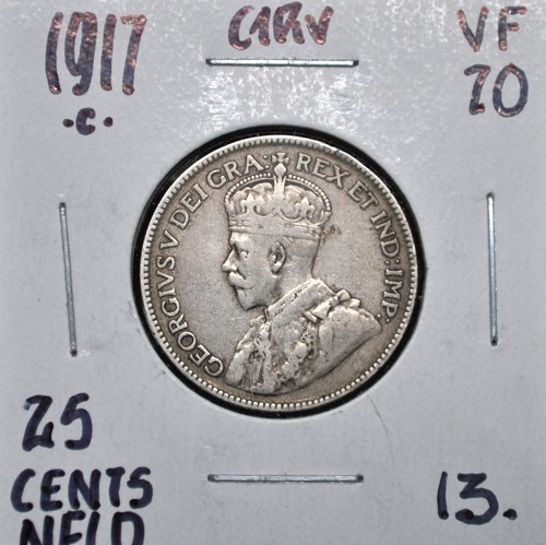 1917-c Newfoundland 25 cents