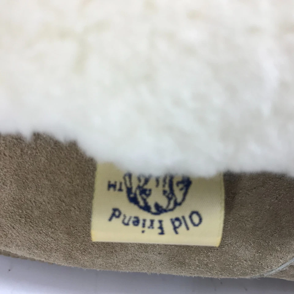 Zapatilla botín Old Friends piel de oveja forrada de lana para mujer 8 gamuza tostada precio de venta sugerido por el fabricante $99 Foto 3 de 4