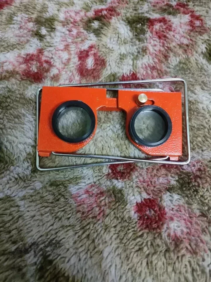 Estereoscopio de bolsillo con cubierta de lona 2 X vistas estéreo para fotografías Arial Foto 2 de 4