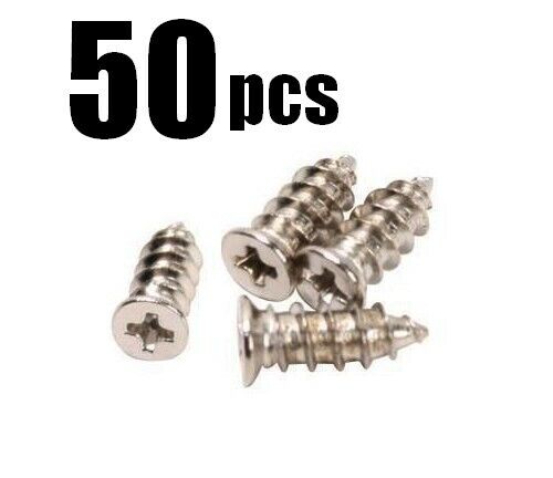 Lot of (50) Chrome Case Fan Screws - Pointed Tip