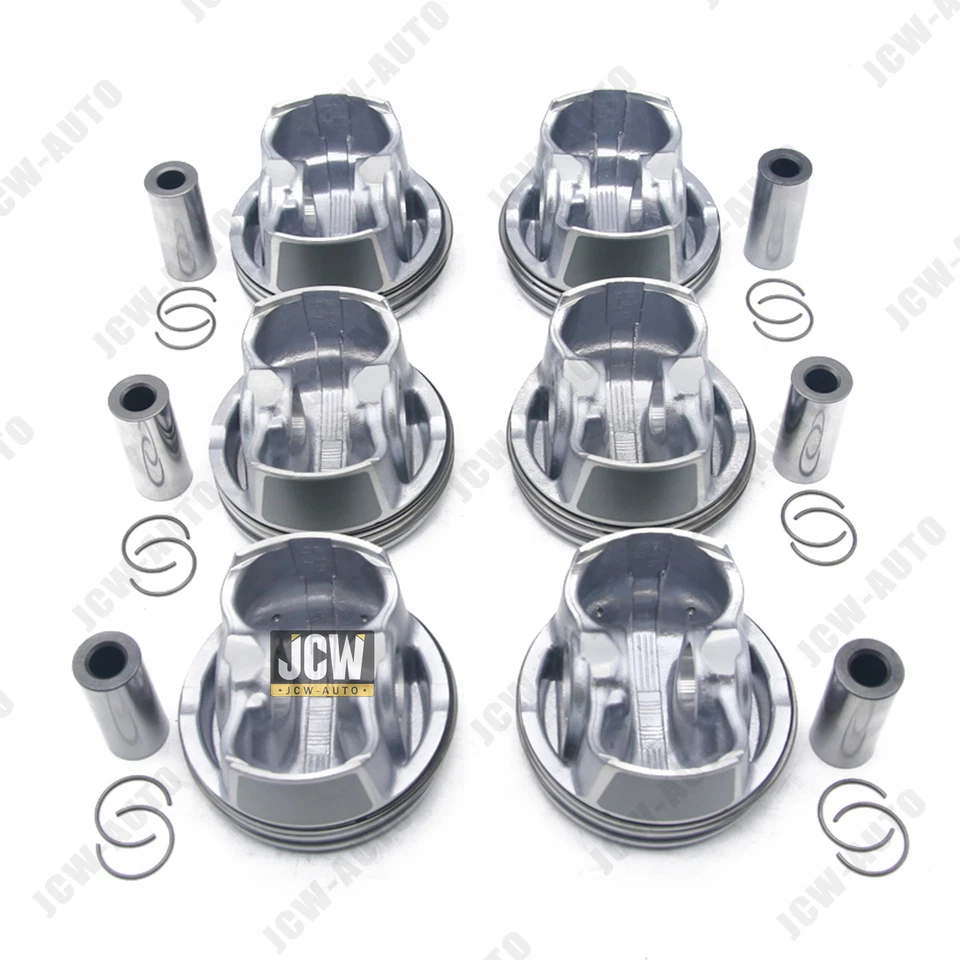 6 peças pistões e anéis STD Φ88mm para Mercedes-Benz E300 C300 GLK300 3.0L V6 - Imagem 3 de 4