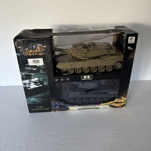 1/28 scale Pair of Interactive Battle Tanks RC Tiger 1 M1A2 IR Emitters - Picture 16 of 20
