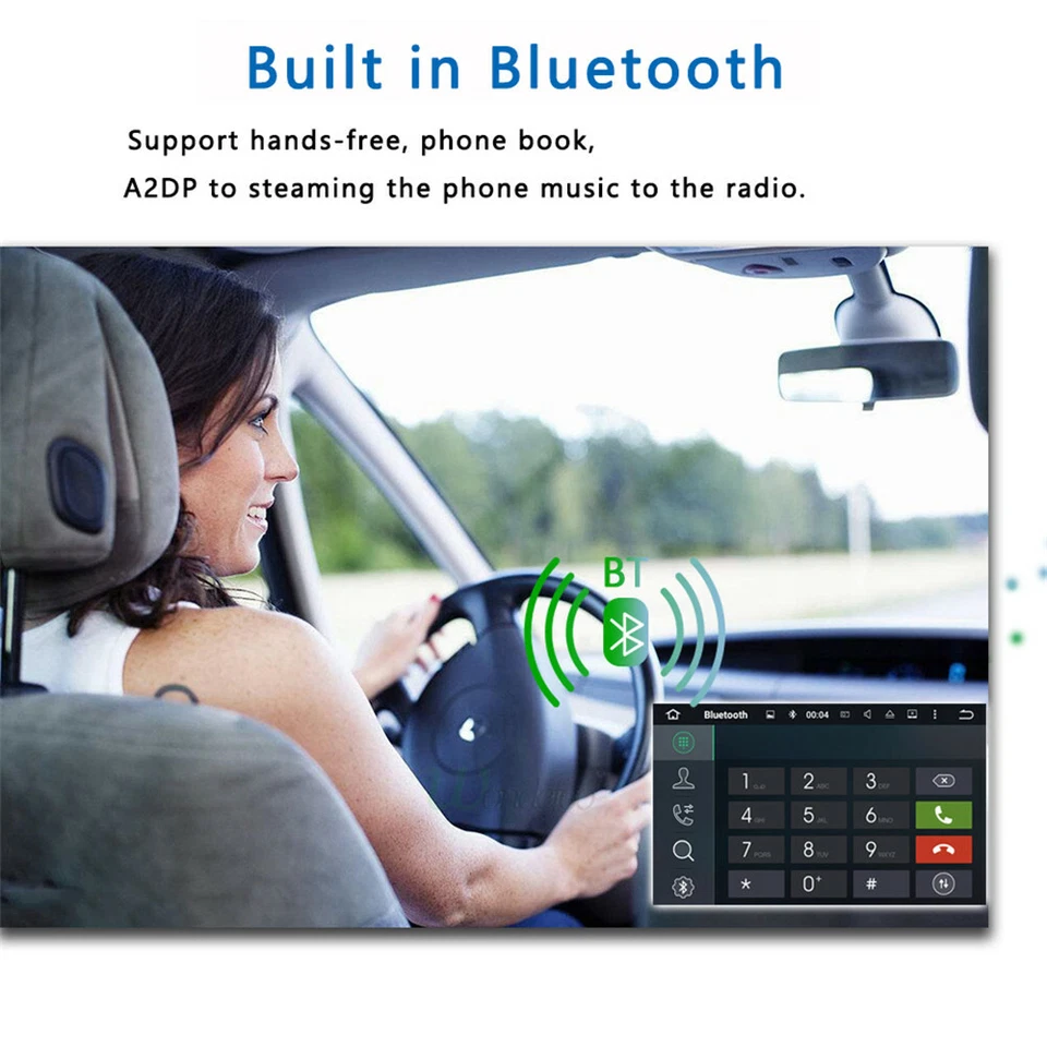 7'' Android 10 2DIN Car Stereo FM Radio GPS Navi MP5 Player WiFi OBD2 mirrorlink - Image 3 of 4