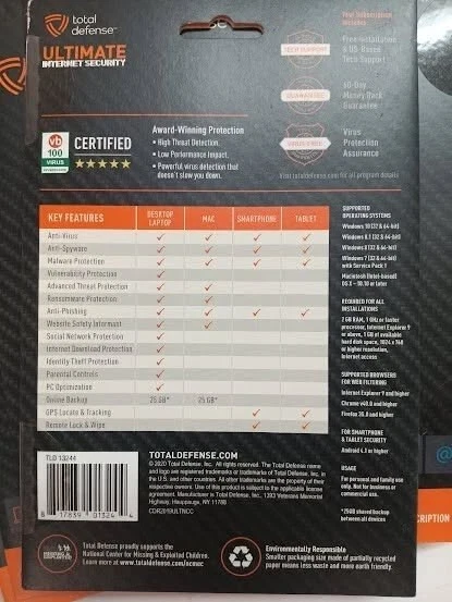 Total Defense Ultimate Internet Security Protection for All Connected Devices - Image 2 of 3