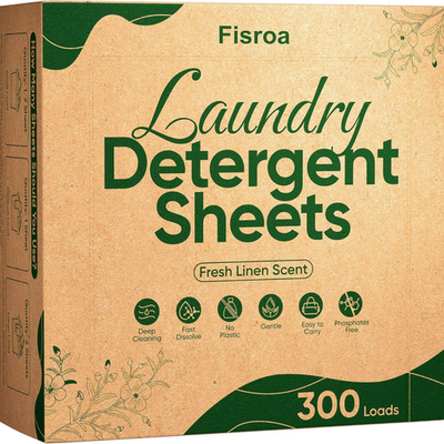 #ad Travel Laundry Detergent Sheets 300 Loads Eco Friendly Washing Detergent Sheets $11.29