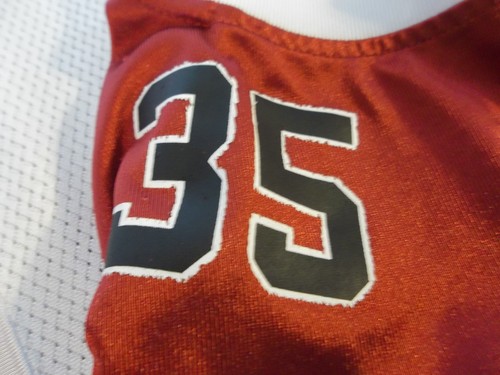 Vintage 90s Starter Team Arkansas Razorbacks Football Jersey #35 YOUTH Size M - Picture 10 of 11