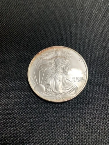 American Silver Eagle $1 – Uncirculated matte-finish Silver Coin – 2005