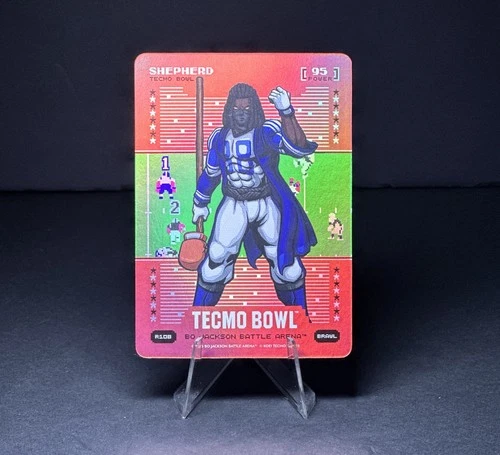 2026 Bo Jackson TECMO BOWL Shepherd CeeDee LAMB RED BRAWL BATTLEFOIL