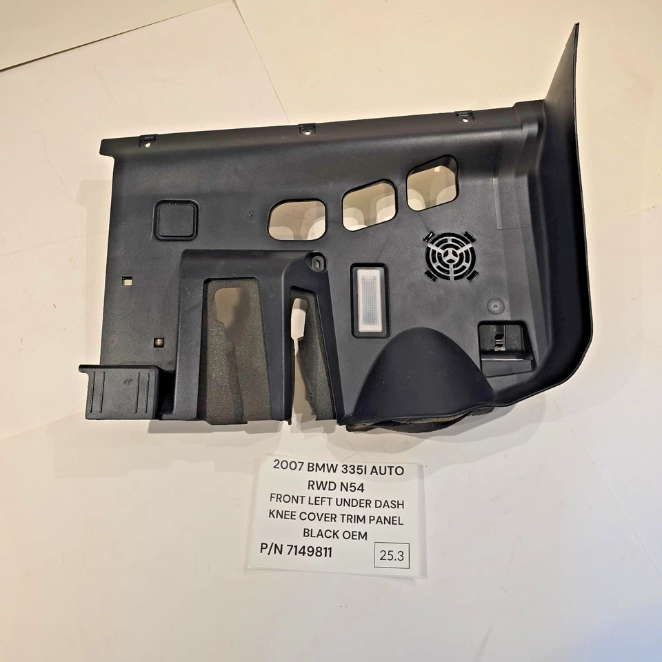 07-13 BMW E90 335i Front Left Right Under Dash Trim Panel 7149811 7059287 OEM - Image 2 of 4