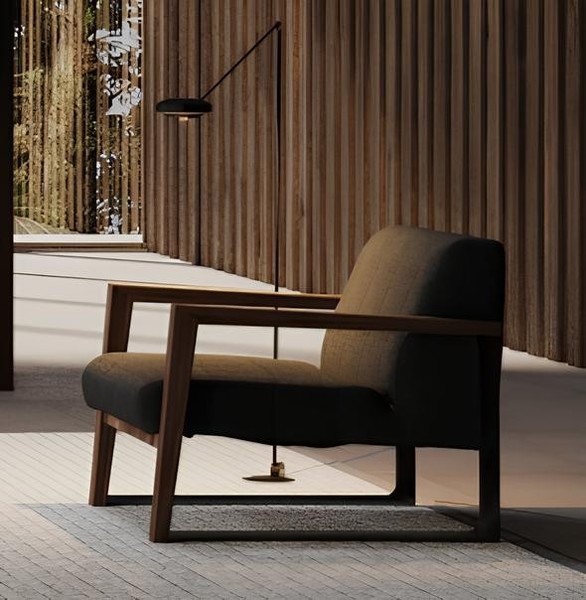Sessel In Modernem Design Gepolstertes Modell FüR GemüTliches Wohnen-image
