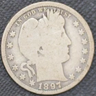 1897-O  G  Barber Quarter, 90% Silver