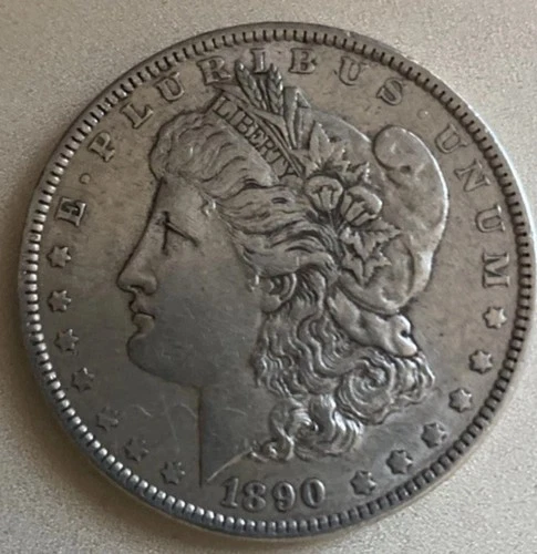 1890 P MORGAN SILVER DOLLAR NICELY CIRCULATED 90% SILVER GOOD DATE