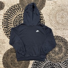Nike Sportswear Club Fleece Pullover Hoodie Sweatshirt, size Kids XL- Black