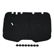 Truck Under Hood Insulation Pad with Clips Fits for 1999-2006 GMC Black