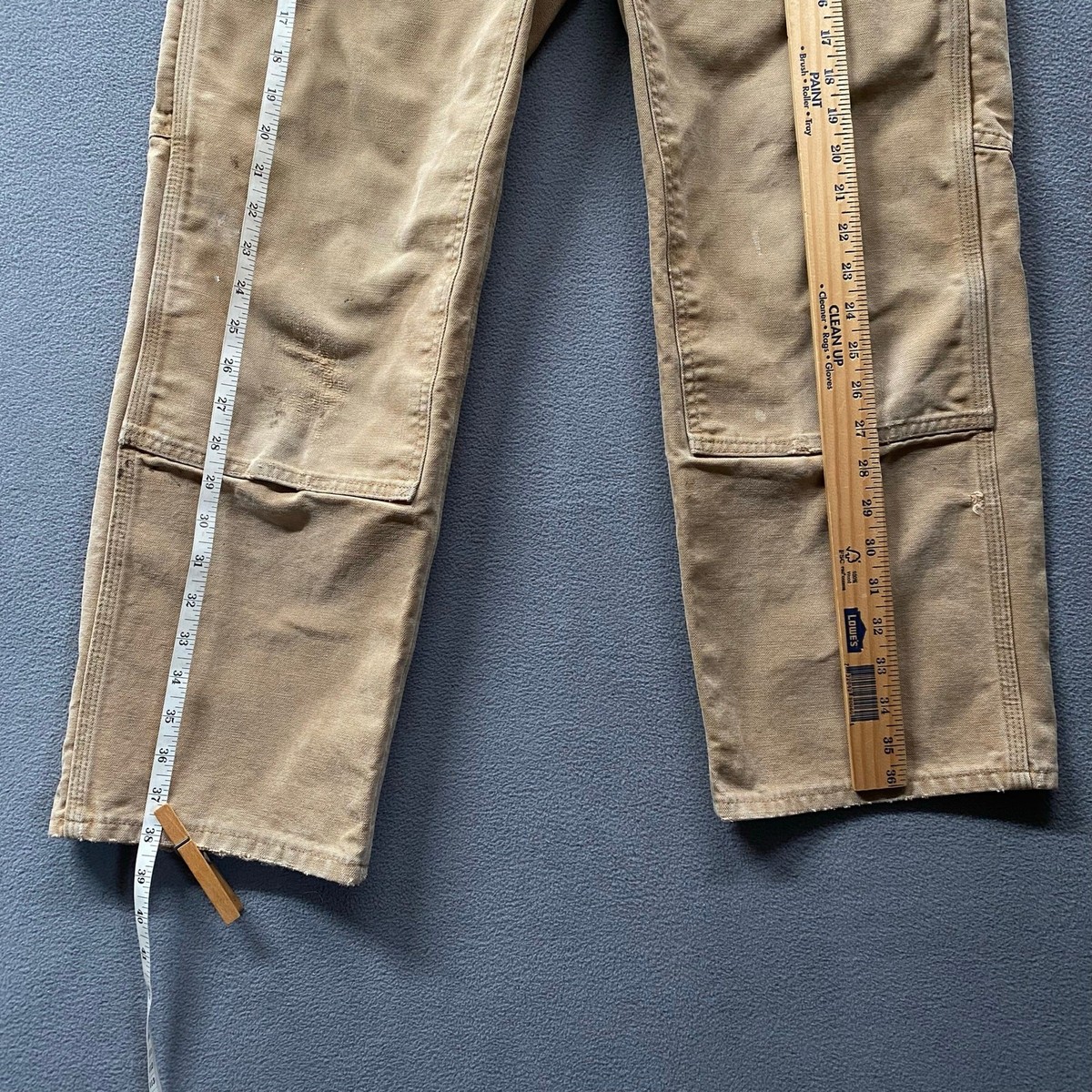 パンツ 70s vintage USA carhartt double knee 34 Vintage Carhartt Double Knee Thrashed Workwear Pants Jeans