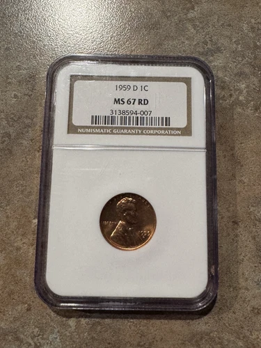 1959-D Lincoln Memorial Cent NGC MS67RD