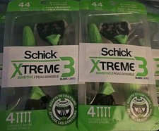4 Packs Schick XTREME3 SENSITIVE Men's Disposable Razors 4 Count J57 
