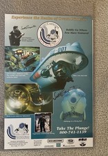 Scott Carpenter Signed 12 X 18 “Man In The Sea Program “ Poster