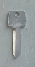 Ford Logo OEM Pickup truck Ignition Door H51 Square Aluminum Key Blank