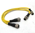 (LOT OF 2) Banner DEE2R-81D Double-Ended Cables M12 8P F / 8P M 72205