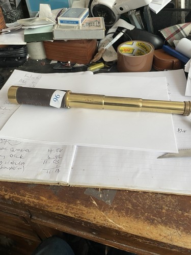 Vintage Brass Three Draw Telescope