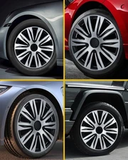 Premium 16 Inch Hubcaps Set of 4 Wheel Rim Cover OEM Style Easy Snap On Car Tru