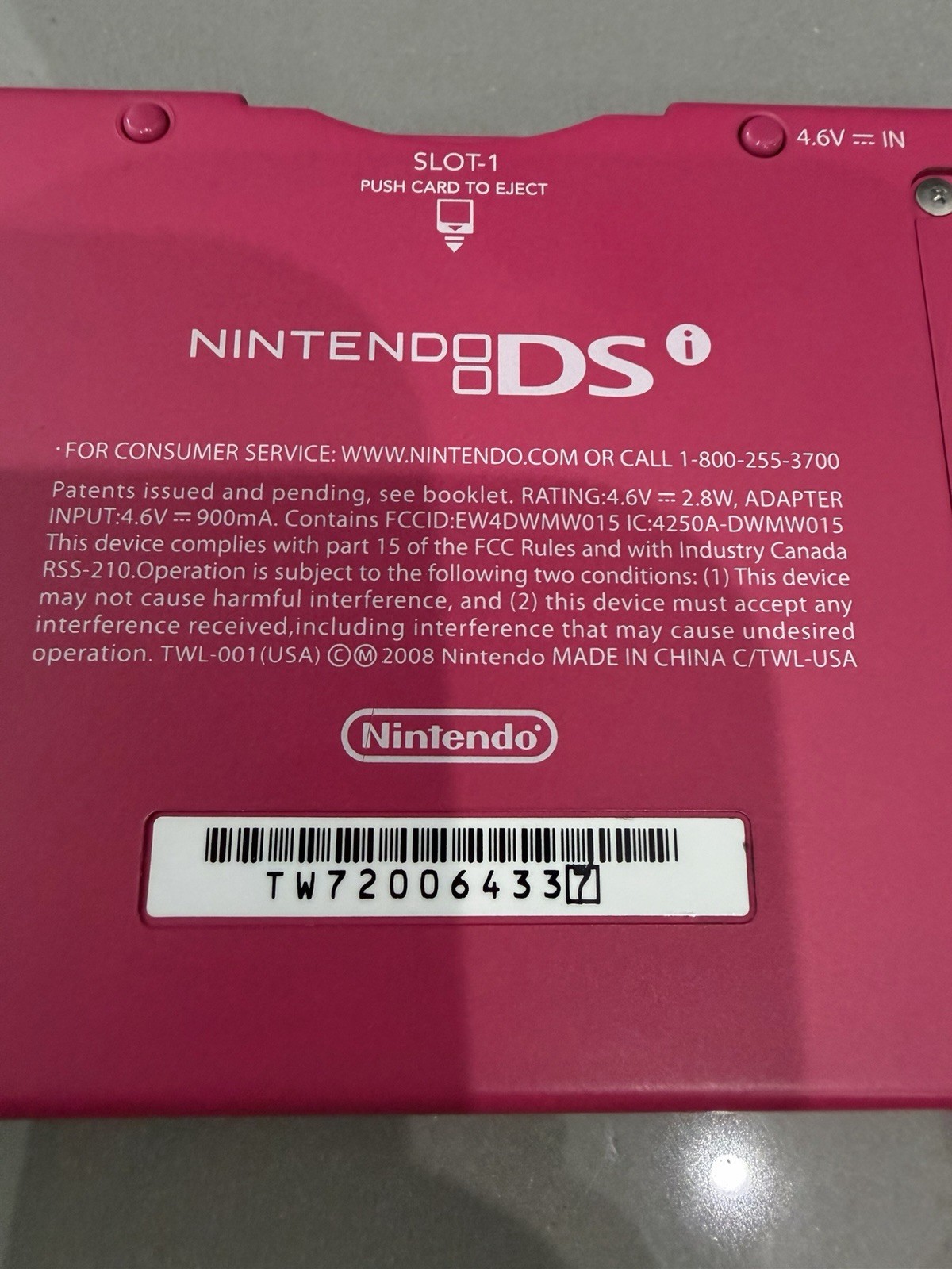 Nintendo DSi Pink Handheld System with 6 Games