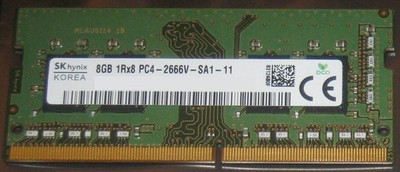 8GB HYNIX DDR4 RAM 2666MHz PC4-2666V SO-DIMM 260-pol.CL19 1Rx8 INTEL AMD MAC