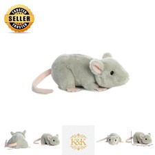 7-Inch Gray Mouse Plush from Mini Flopsie Soft and Stable Design