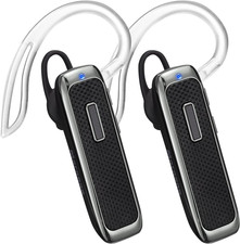 Bluetooth Headset, Hands-Free Wireless Earpiece W/ 18 Hours Playtime and Noise C