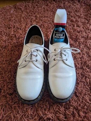 Dr Martens 27214 Low Boots Air Wair Vegan White Leather Mens 8/Ladies 9