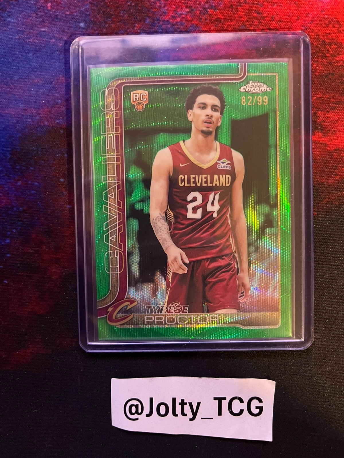 2025-26 Topps Chrome Tyrese Proctor #300 RC Green Wave /99