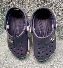 Toddler Navy w/White Accents Crocs - Size 4