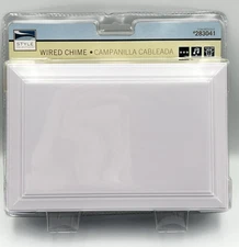 Style Selections Wired Doorbell Chime Single or Two Door Model 283041 New Sealed