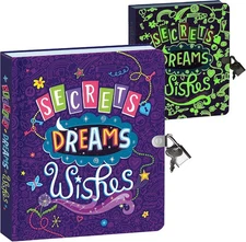 Kids Glow in the Dark Lined Page Secret Diary with Padlock & Keys